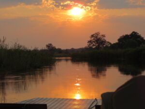 Botswana Sunset in the Okavango Delta